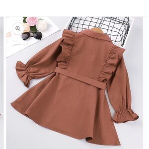 Pretty in Ruffles thin layered peacoat